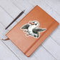 Cute Albatross sticker 03 - Vegan Leather Journal