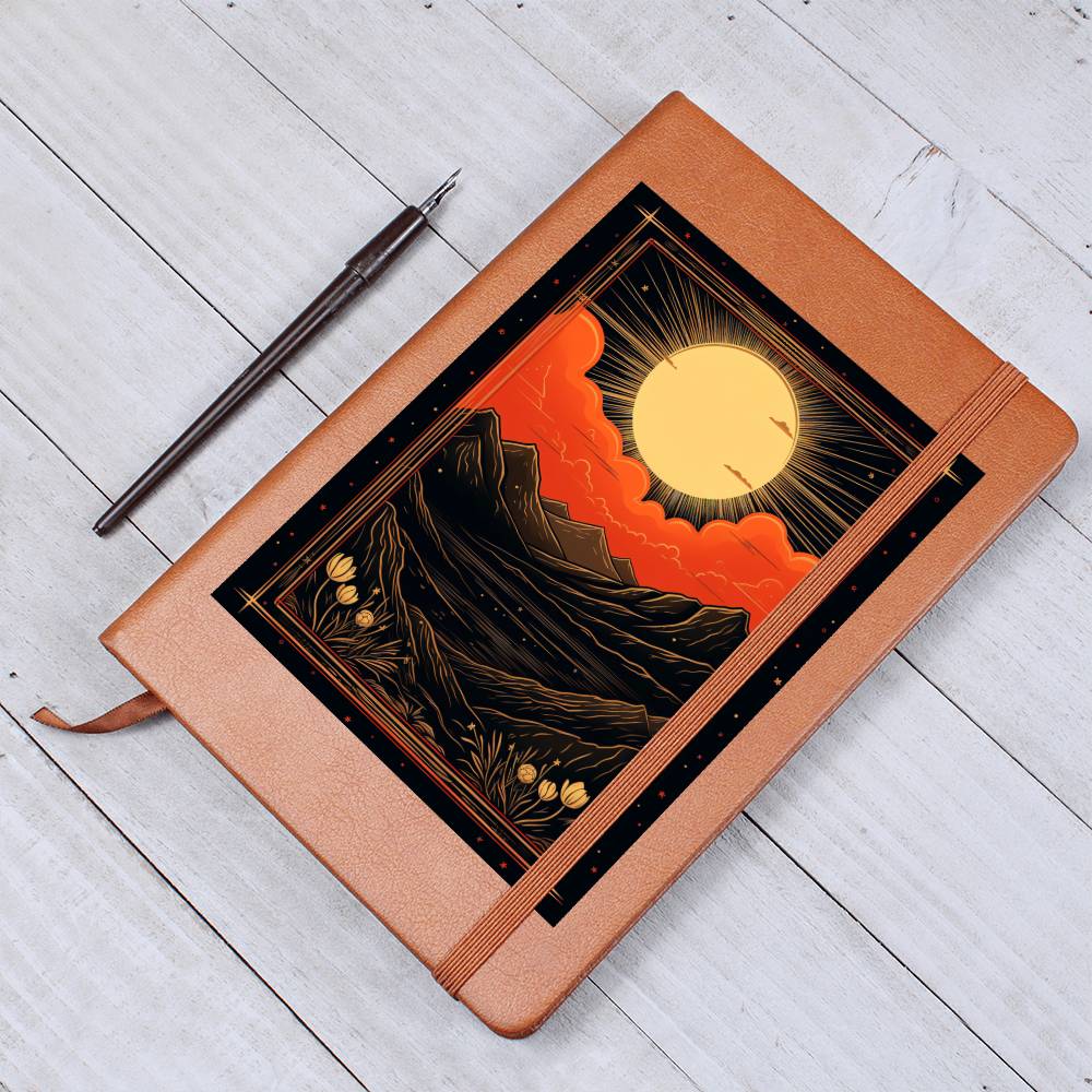 Minimalist BOHO Art 101 - Vegan Leather Journal