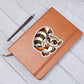 Cute Ringtail lemur sticker 133 - Vegan Leather Journal