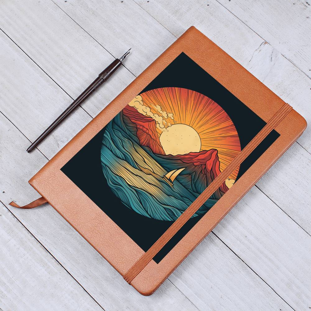 Minimalist BOHO Art 085 - Vegan Leather Journal