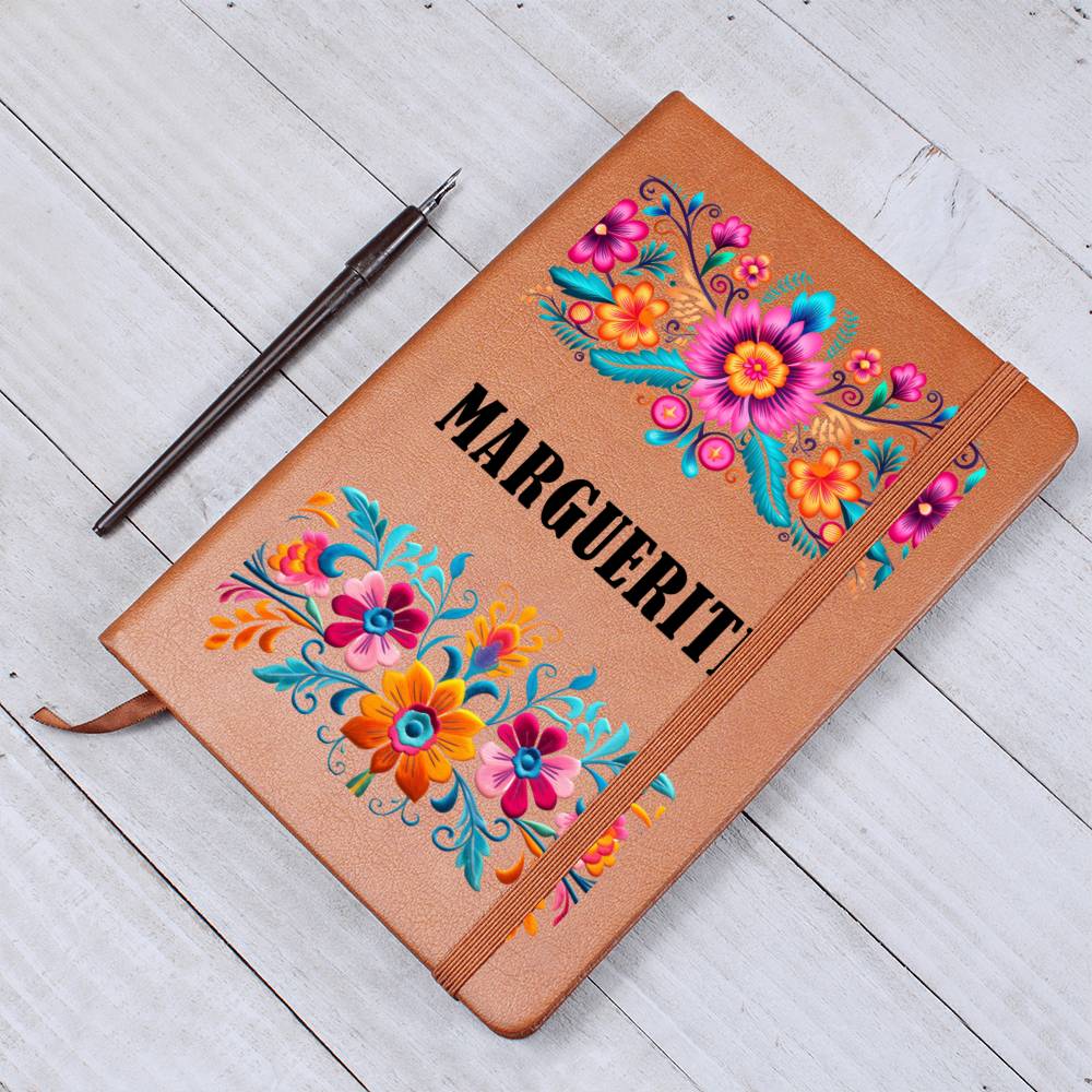Marguerite (Mexican Flowers 1) - Vegan Leather Journal