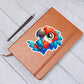 Cute Macaw sticker 90 - Vegan Leather Journal