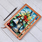 Christmas Stained Glass Design 012 - Vegan Leather Journal