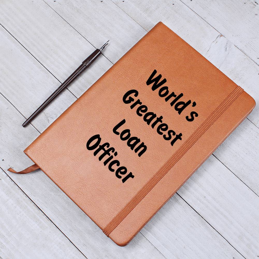 World's Greatest Loan Officer v1 - Vegan Leather Journal
