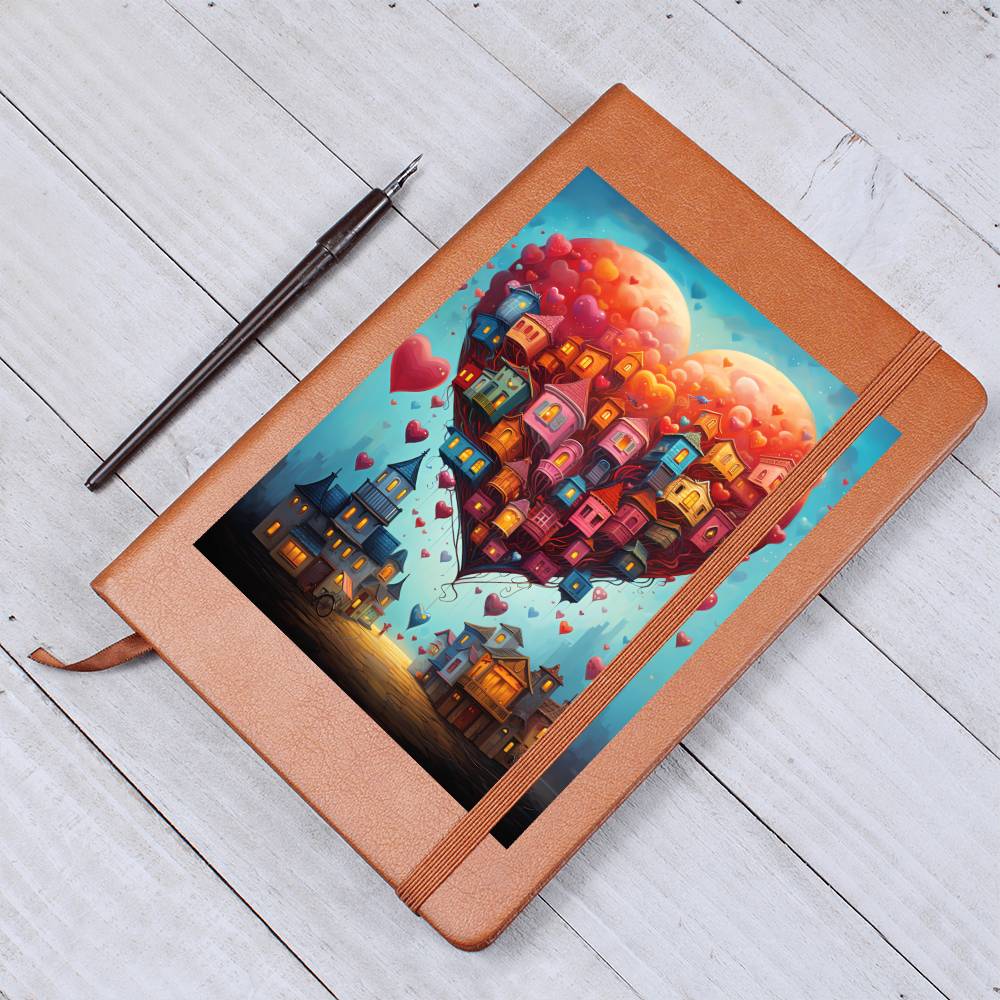 Valentine's Day Art 457 - Vegan Leather Journal