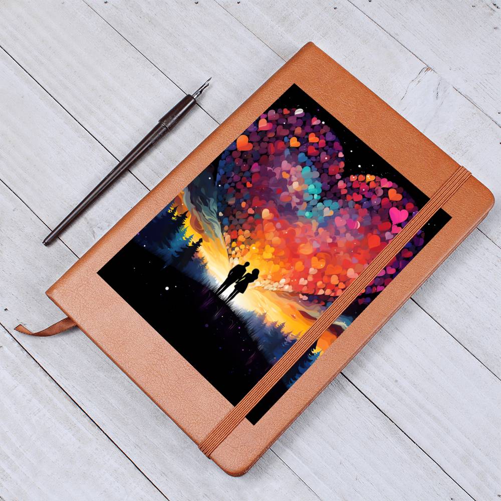 Valentine's Day Art 268 - Vegan Leather Journal