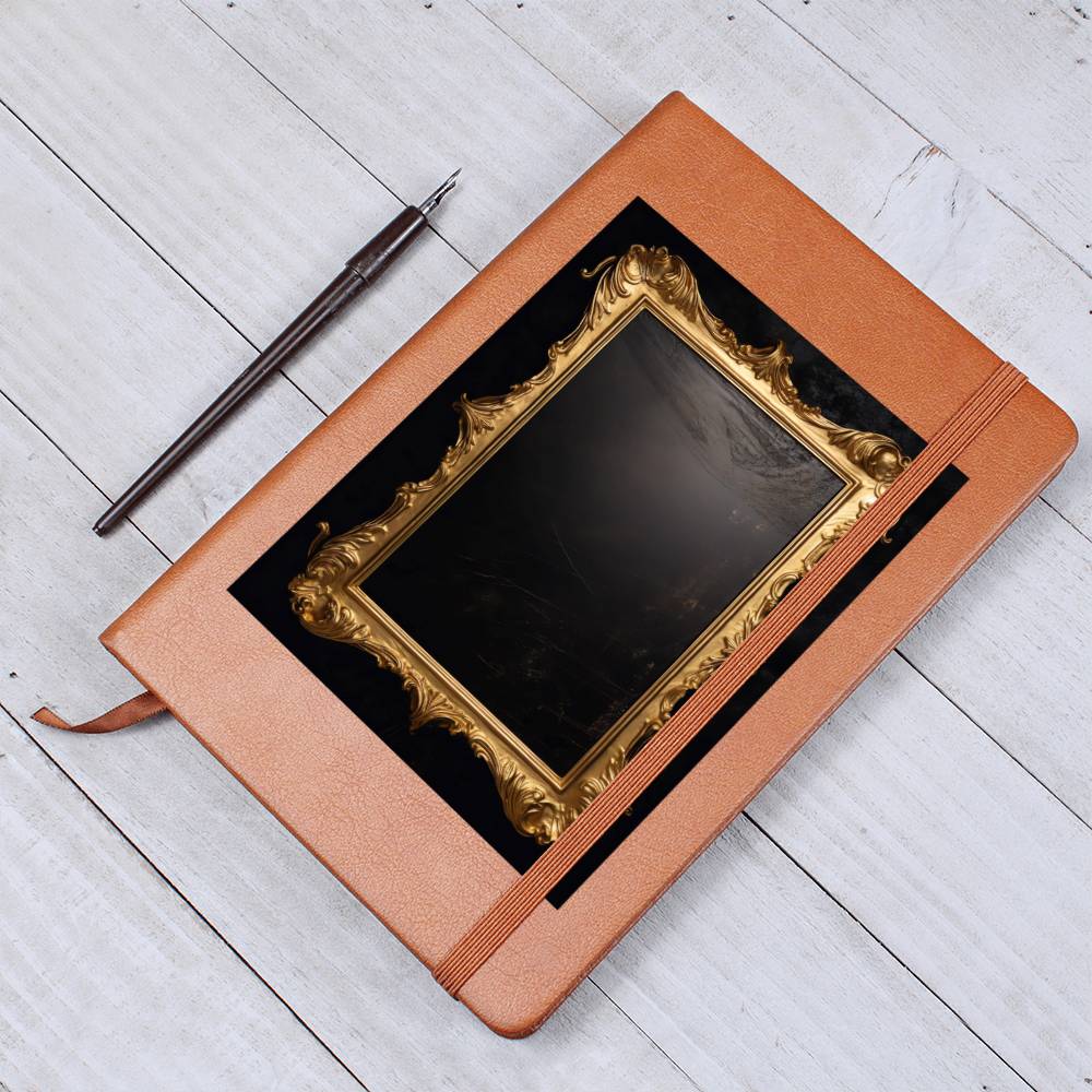 Ornate Gold Cover 026 - Vegan Leather Journal