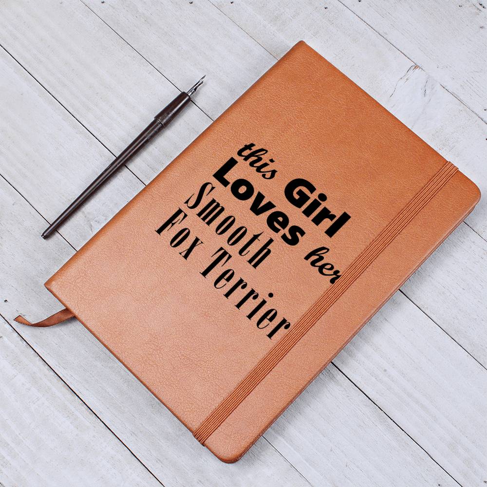 Smooth Fox Terrier - Vegan Leather Journal
