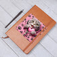 Valentine's Day Cat And Zipper 006 - Vegan Leather Journal