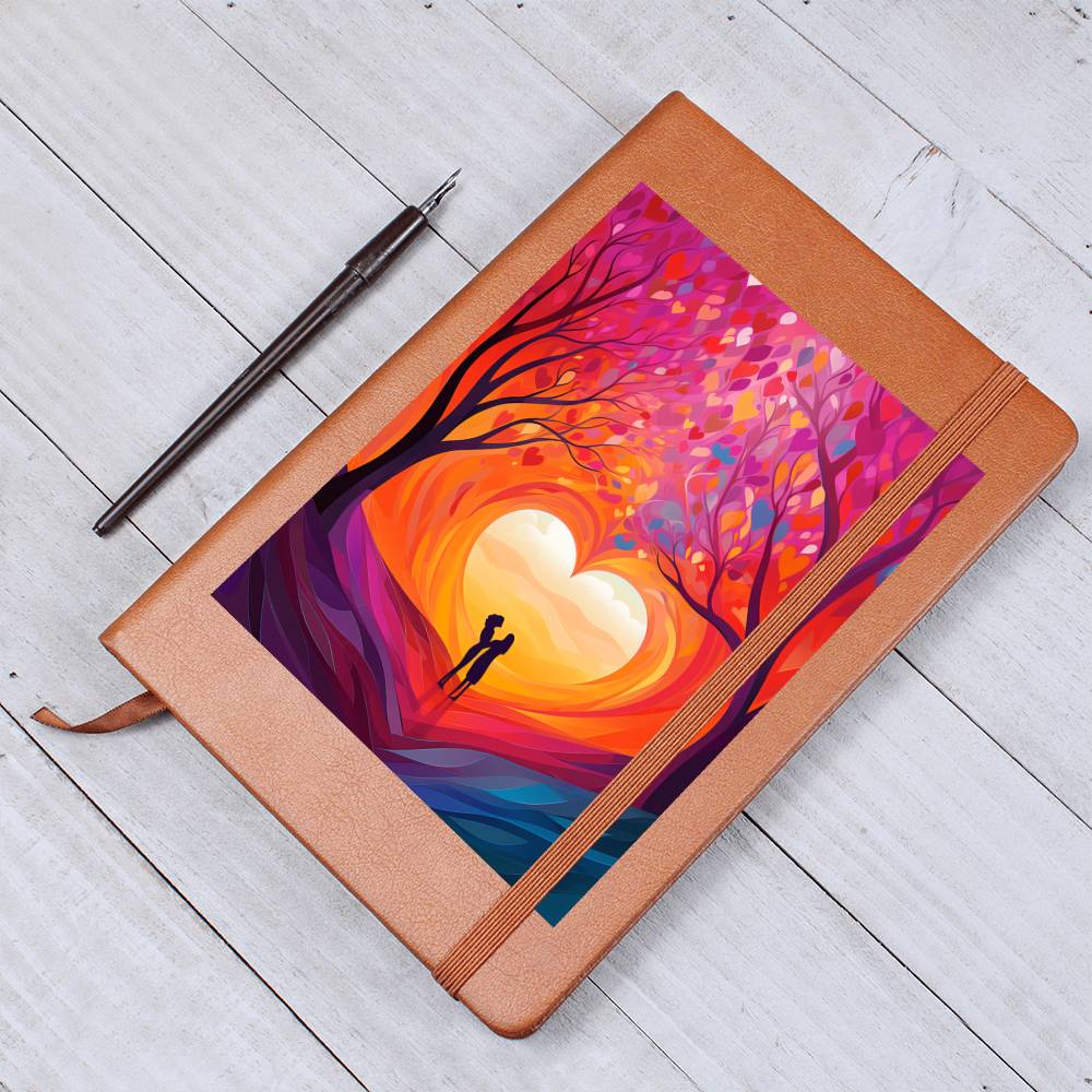 Valentine's Day Art 204 - Vegan Leather Journal