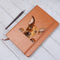 Pharaoh Hound Peeking - Vegan Leather Journal