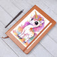 Cute Unicorn 095 - Vegan Leather Journal