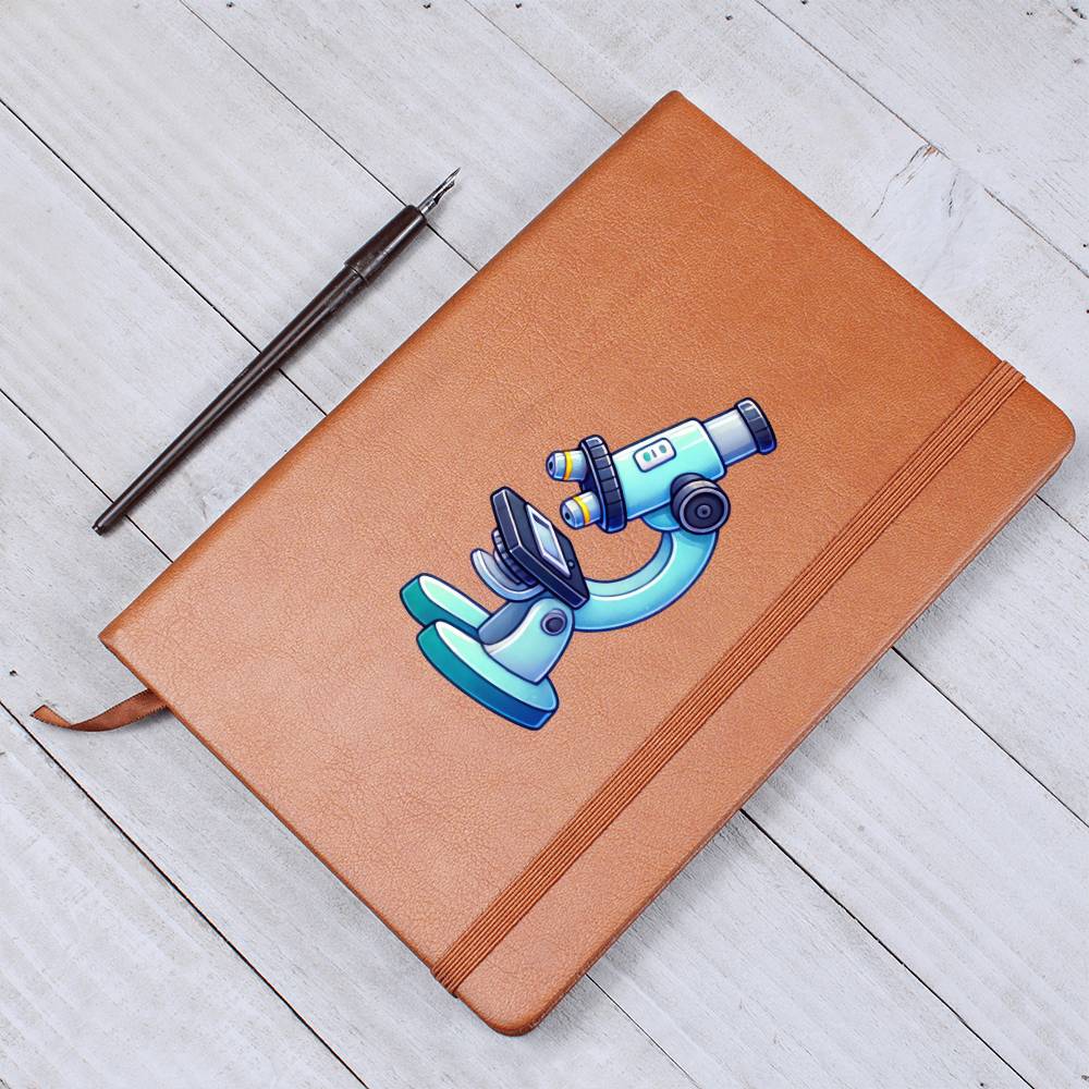 Cute Back to School Sticker 055 - Vegan Leather Journal