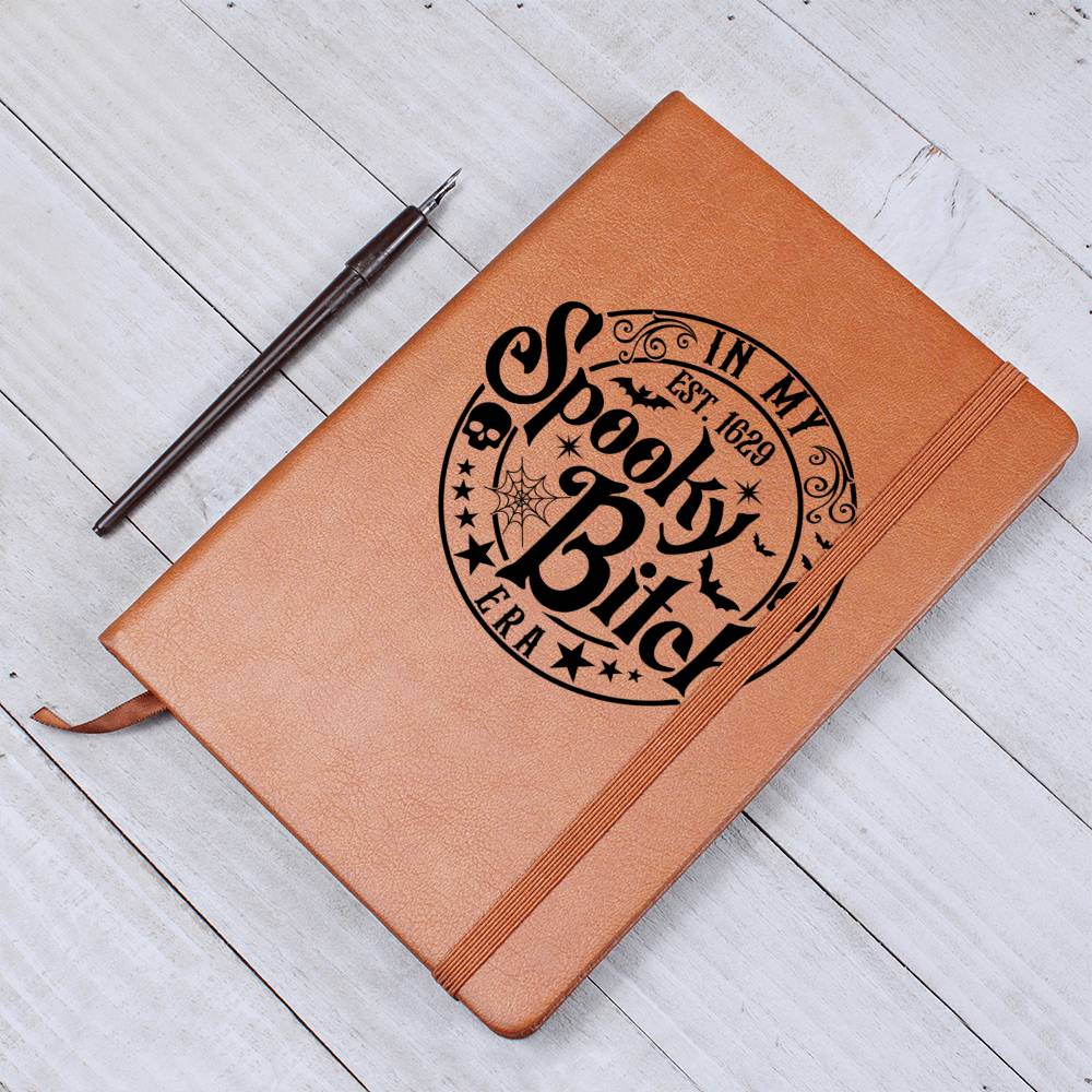 Vintage Halloween Signs 23 - Vegan Leather Journal