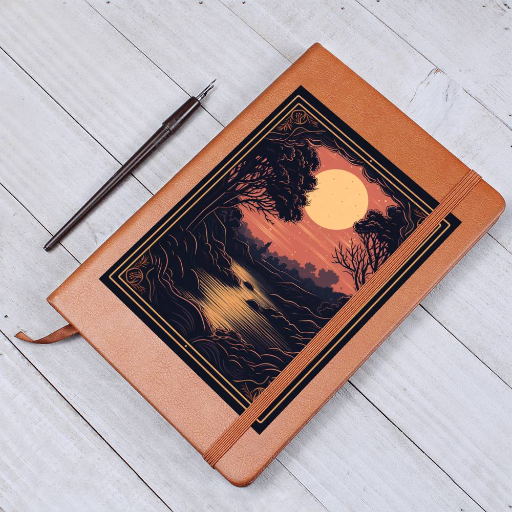 Minimalist BOHO Art 066 - Vegan Leather Journal
