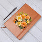 Floral Flower Wreath 146 - Vegan Leather Journal
