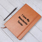 Love My Manchester Terrier v4 - Vegan Leather Journal