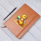 Colorful Baby Dinosaur 032 - Vegan Leather Journal