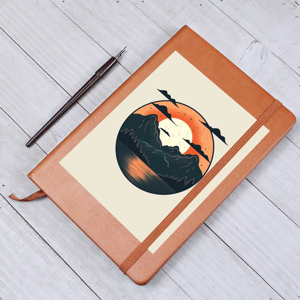 Minimalist BOHO Art 128 - Vegan Leather Journal
