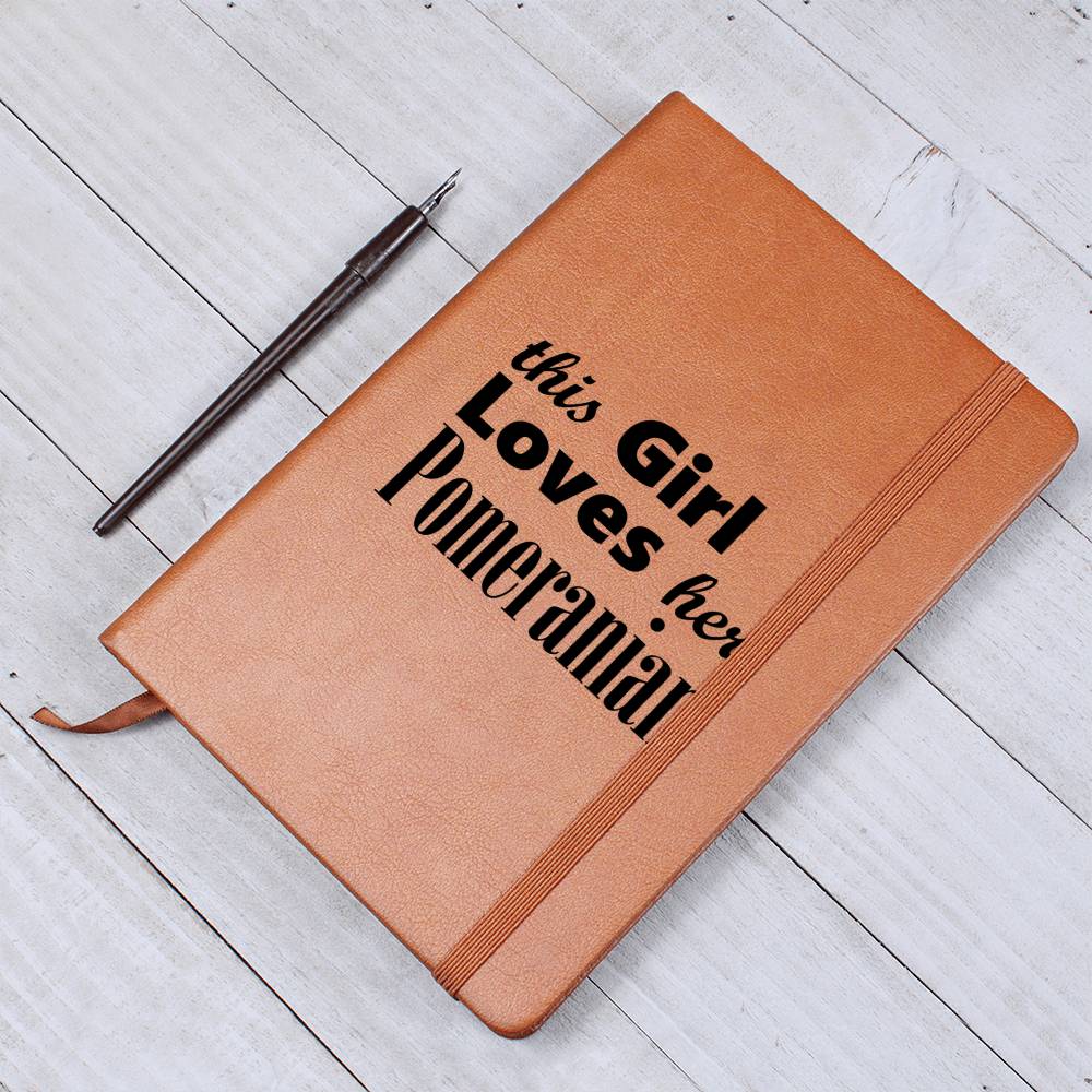 Pomeranian - Vegan Leather Journal