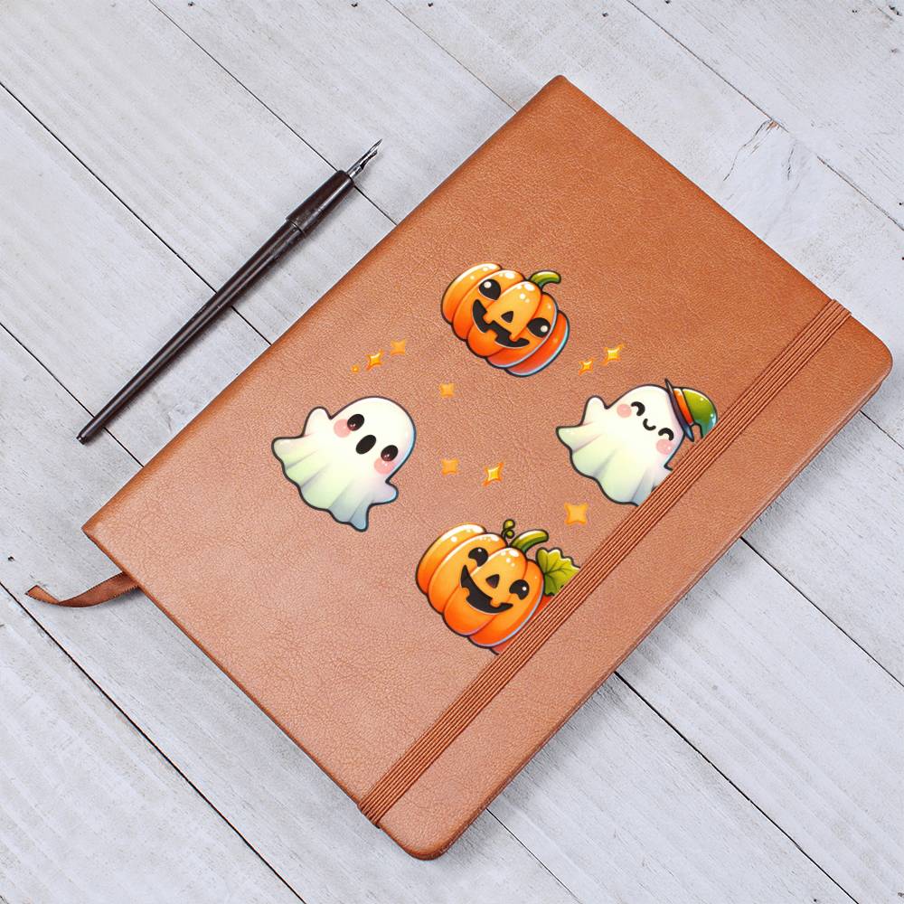 Cute Halloween Sticker 016 - Vegan Leather Journal