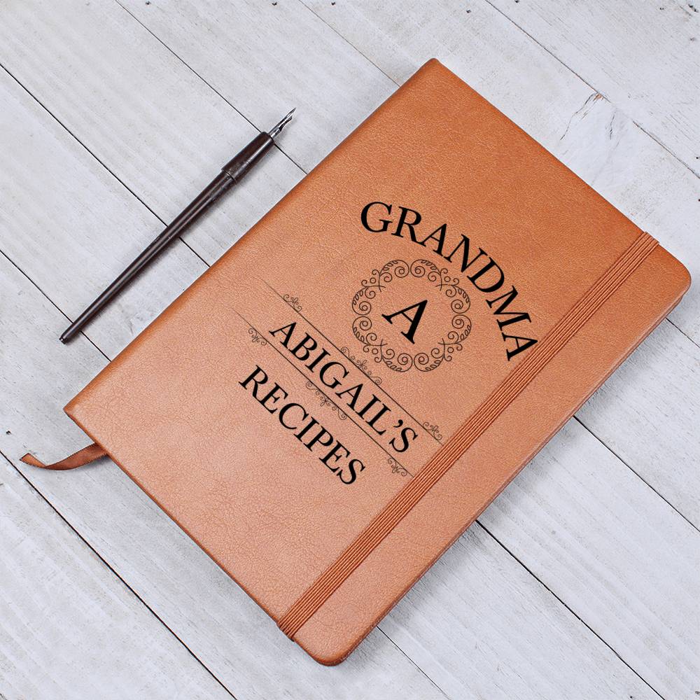 Grandma Abigail's Recipes - Vegan Leather Journal