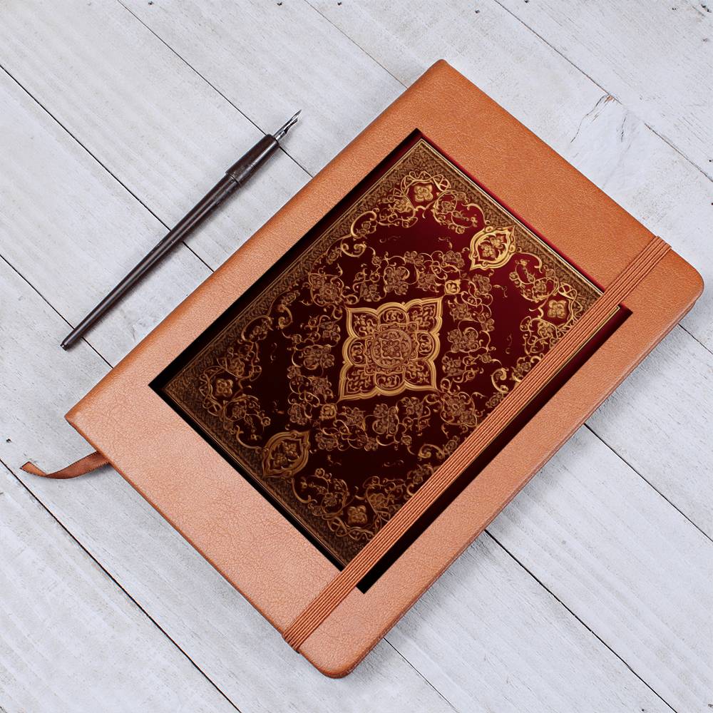 Ornate Gold Cover 089 - Vegan Leather Journal