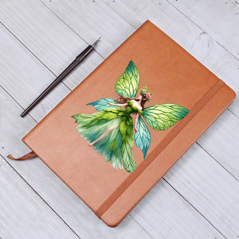 Magical Nature Forest Fairy 16 - Vegan Leather Journal