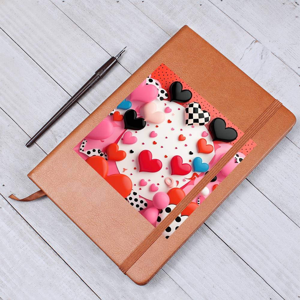 Valentine's Day Pop Art 14 - Vegan Leather Journal