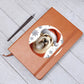 Christmas Dog - Soft Coated Wheaten Terrier - Vegan Leather Journal