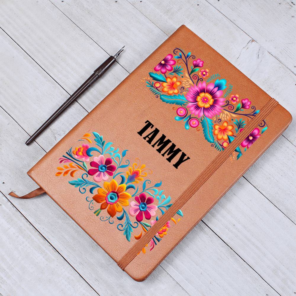 Tammy (Mexican Flowers 1) - Vegan Leather Journal