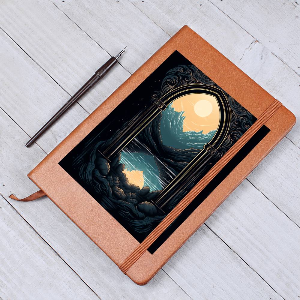Minimalist BOHO Art 058 - Vegan Leather Journal