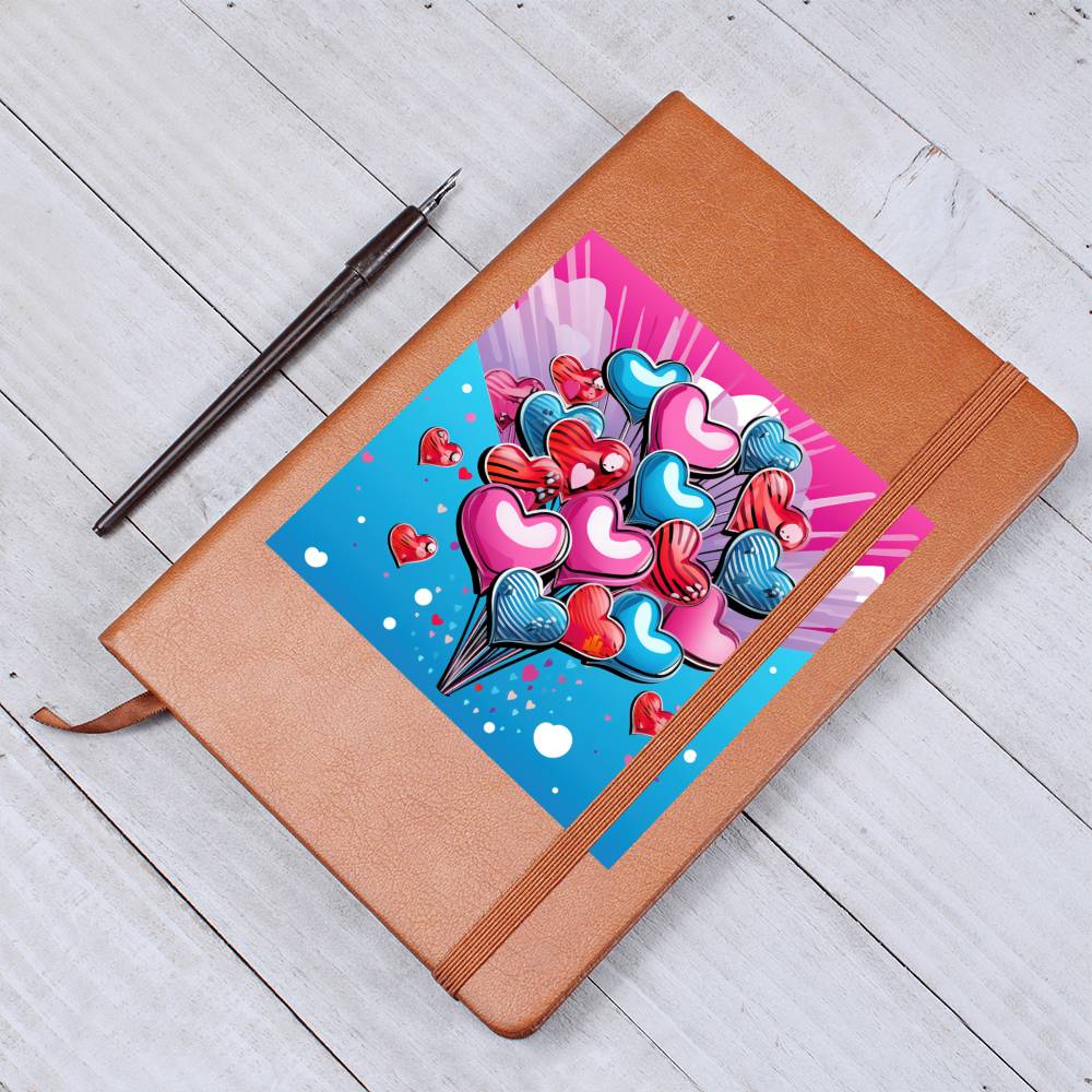 Valentine's Day Pop Art 18 - Vegan Leather Journal