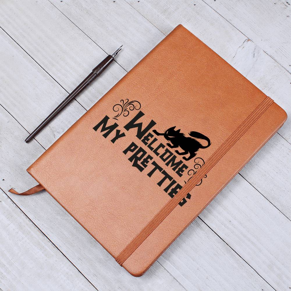 Vintage Halloween Signs 17 - Vegan Leather Journal