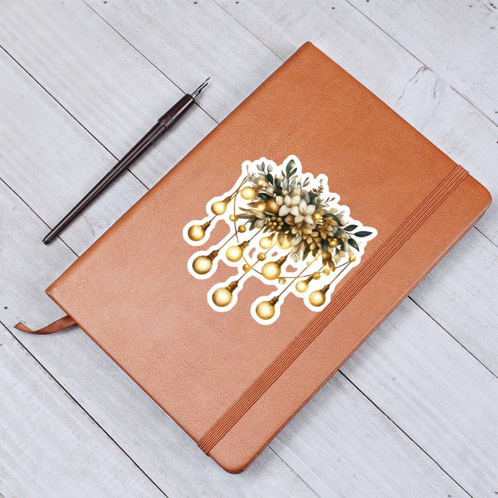 Luxury Wedding Decor Sticker 037 - Vegan Leather Journal