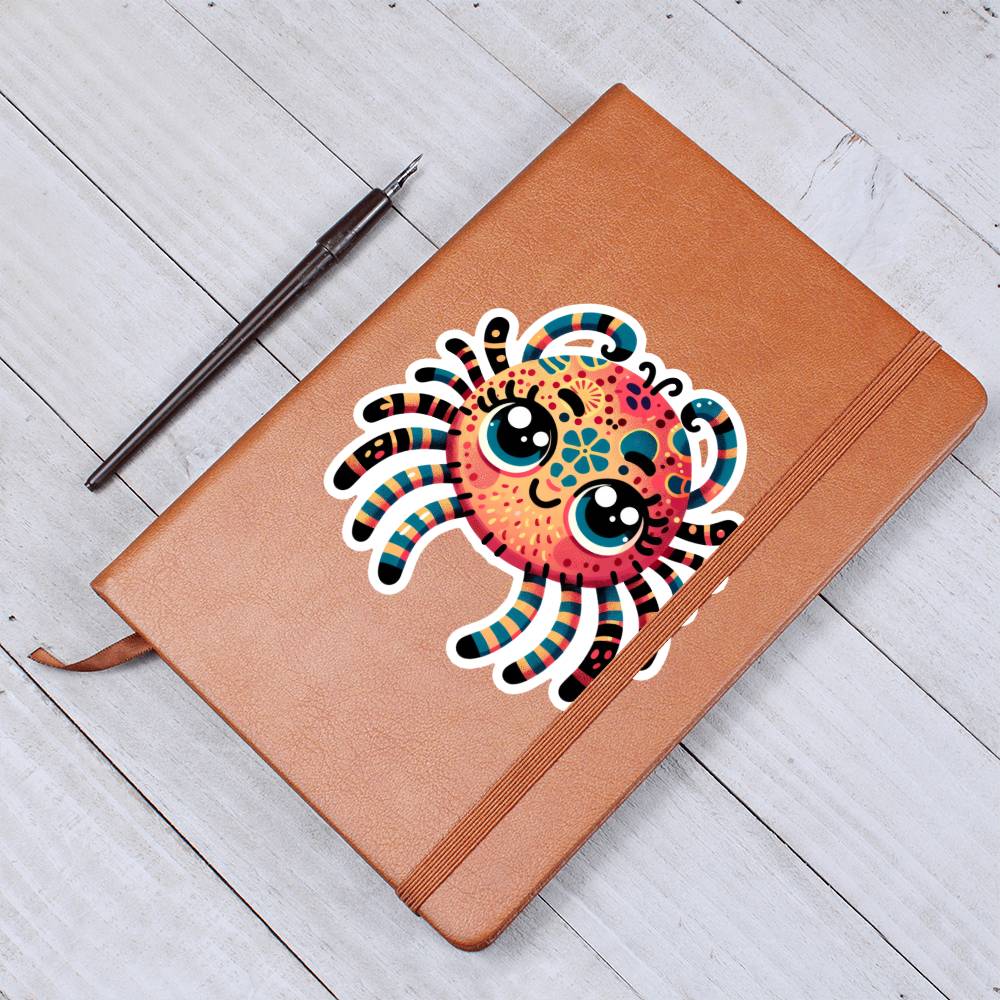 Cute Spider sticker 176 - Vegan Leather Journal
