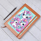 Cute Unicorn 077 - Vegan Leather Journal