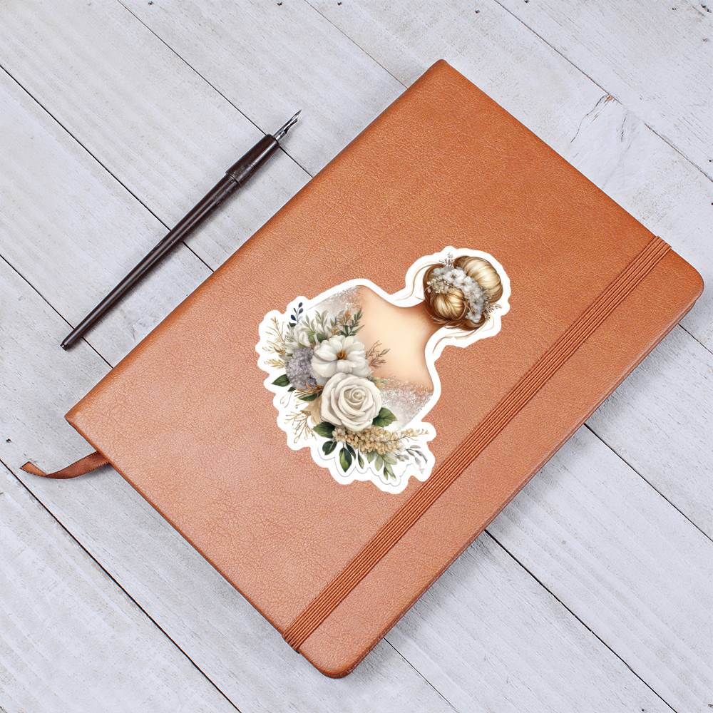 Luxury Wedding Decor Sticker 024 - Vegan Leather Journal