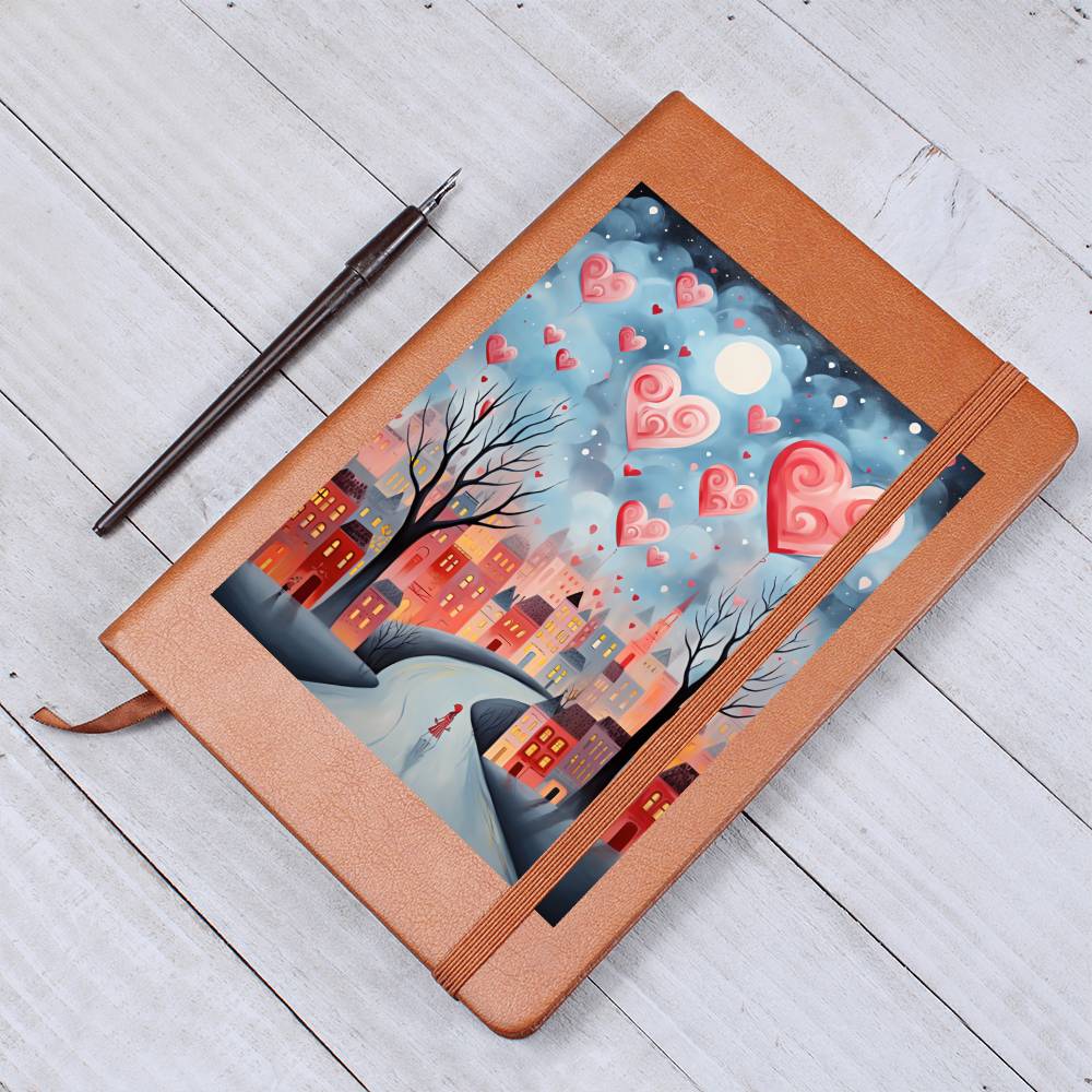 Valentine's Day Art 213 - Vegan Leather Journal