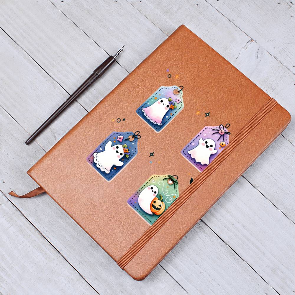 Cute Halloween Sticker 121 - Vegan Leather Journal
