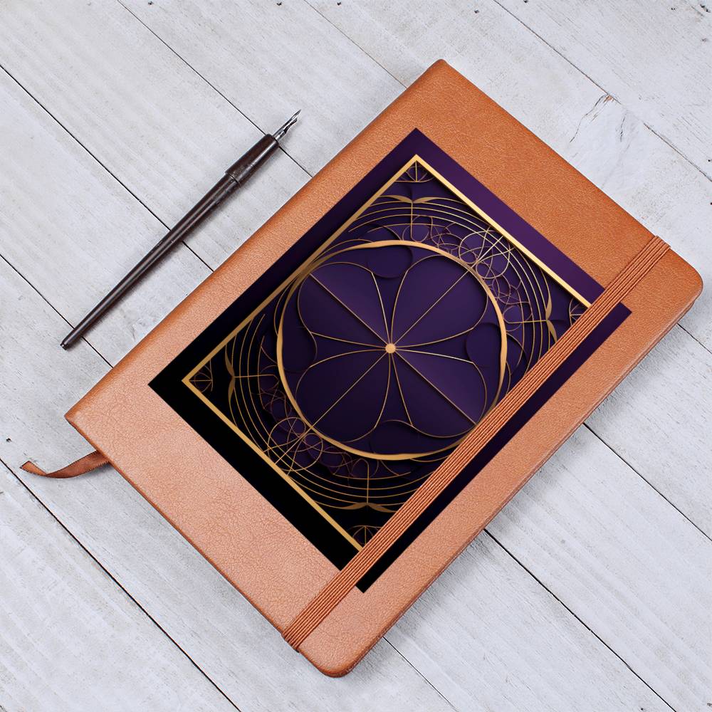 Ornate Gold Cover 040 - Vegan Leather Journal