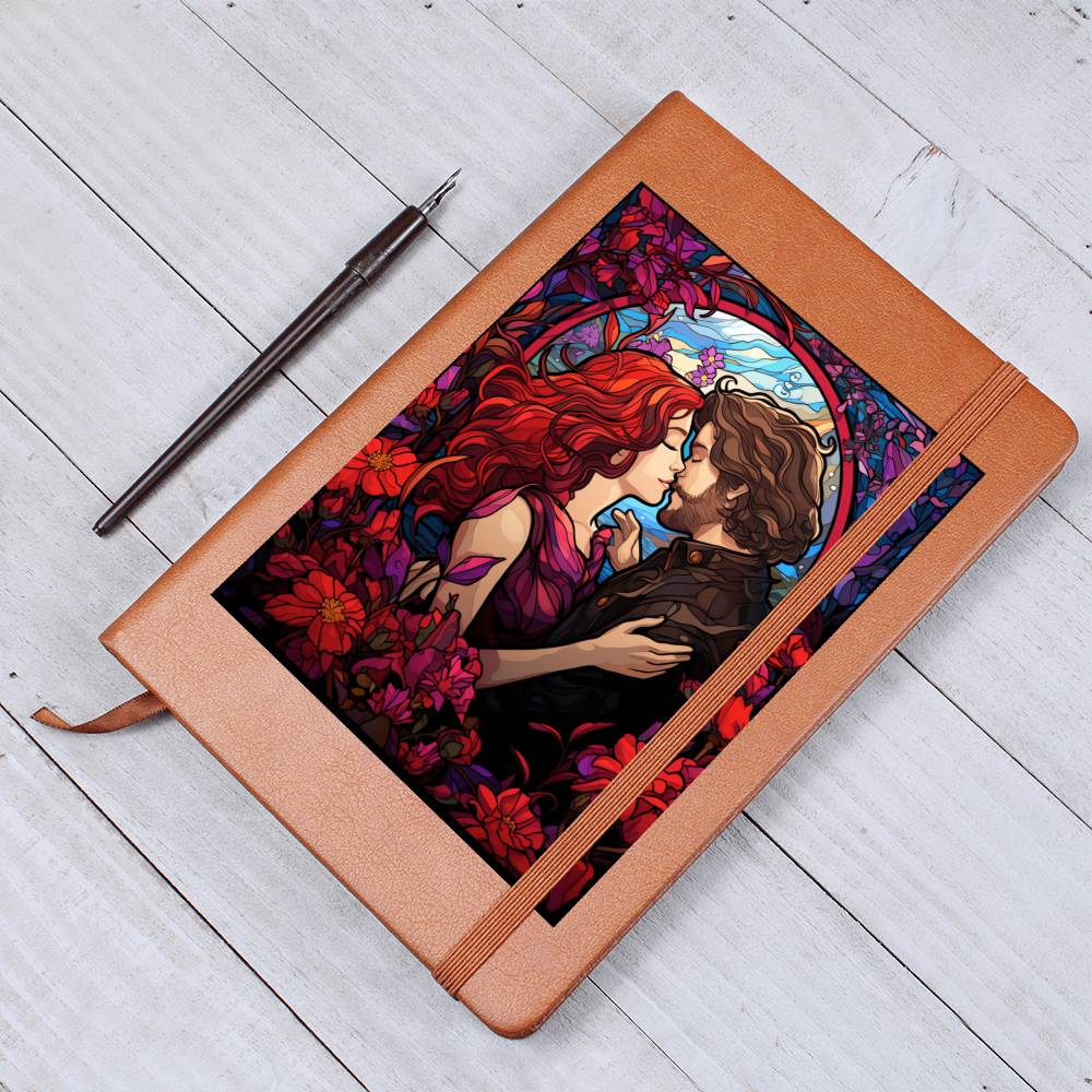 Valentine's Day Art 023 - Vegan Leather Journal