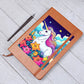 Cute Unicorn 123 - Vegan Leather Journal