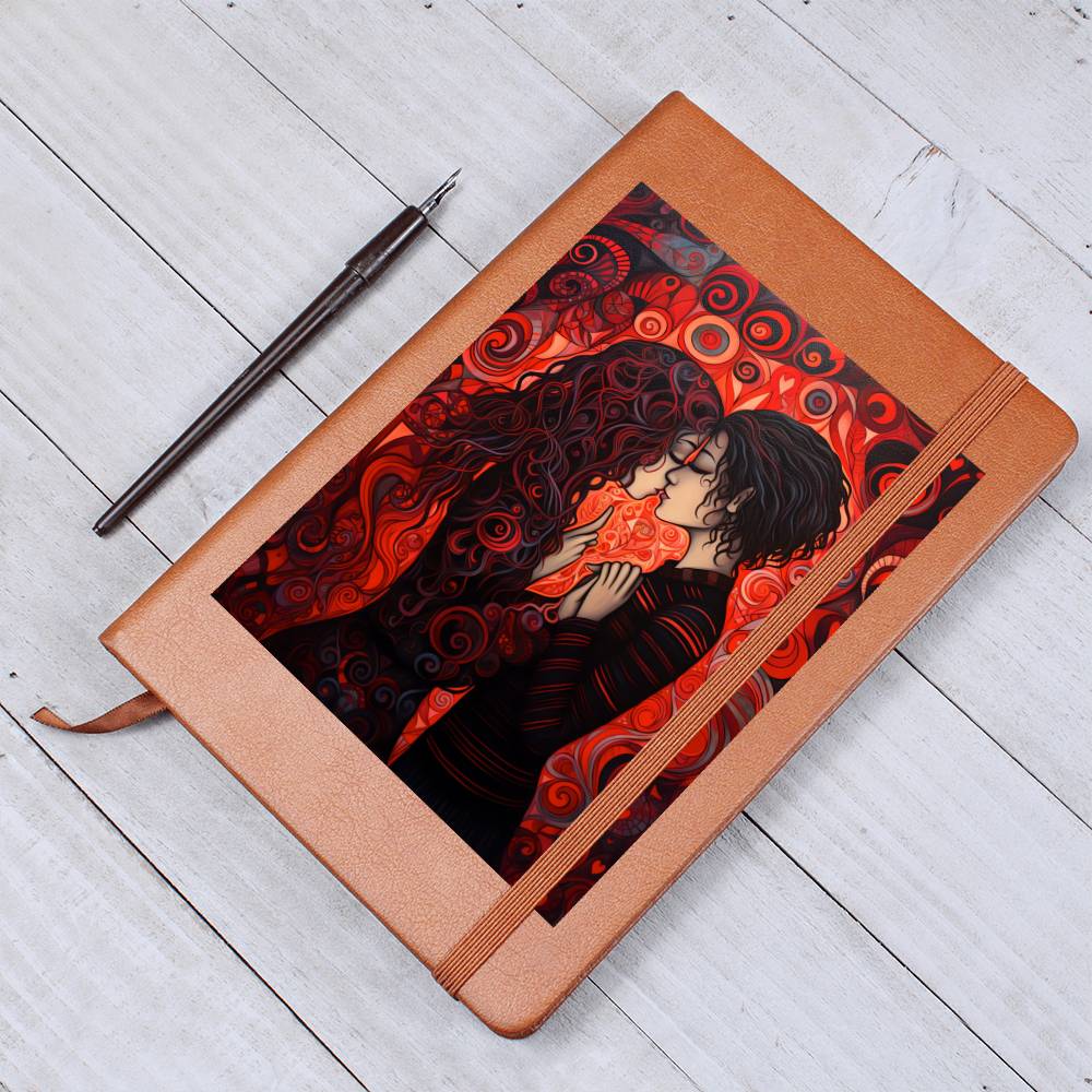 Valentine's Day Art 064 - Vegan Leather Journal