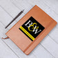 B and W - Vegan Leather Journal