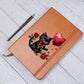 Valentine's Day Black Cat 074 - Vegan Leather Journal
