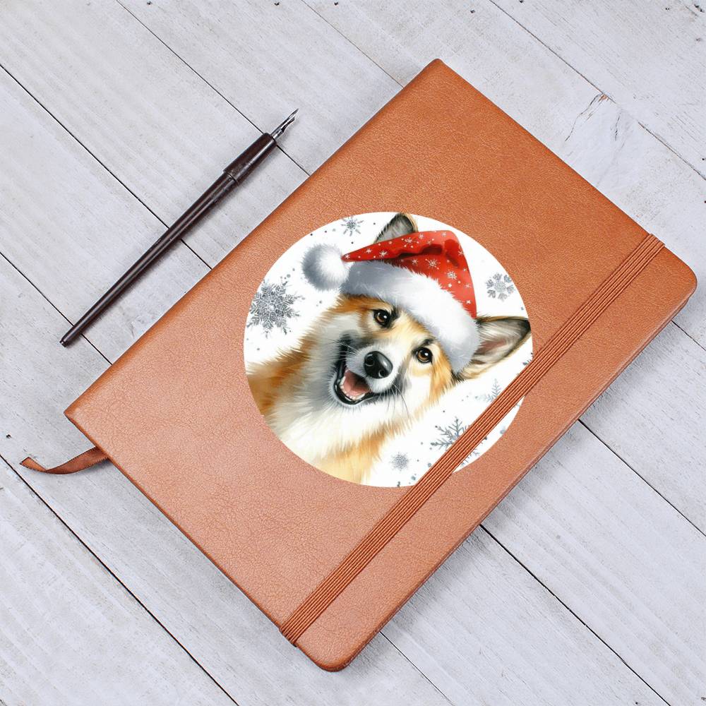 Christmas Dog - Canaan - Vegan Leather Journal