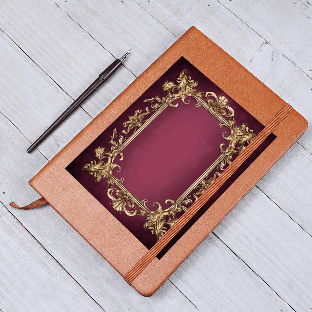 Ornate Gold Cover 076 - Vegan Leather Journal