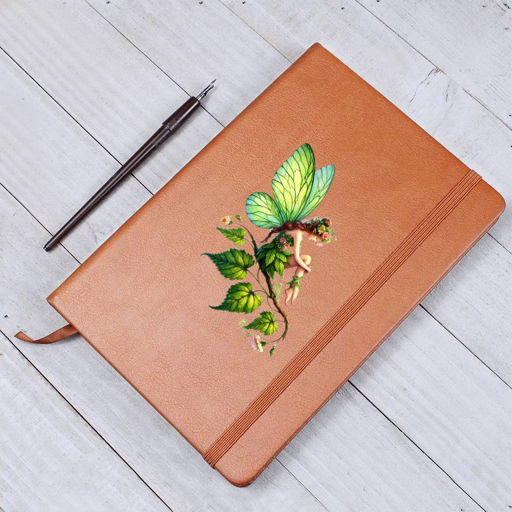 Magical Nature Forest Fairy 09 - Vegan Leather Journal