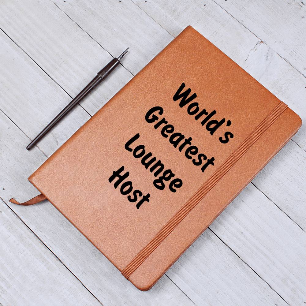World's Greatest Lounge Host v1 - Vegan Leather Journal